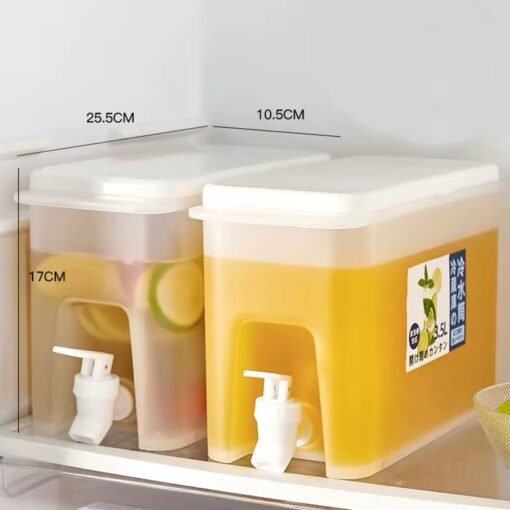 TS Large Capacity Refrigerator Beverage Bucket Simple Household Tea and Fruit Infuser Pitcher with Tap Cold Brew Bottle