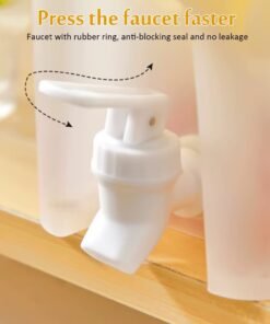 TS Large Capacity Refrigerator Beverage Bucket Simple Household Tea and Fruit Infuser Pitcher with Tap Cold Brew Bottle
