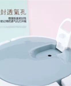 Portable 3 Layer Lunch Round Bento box Airtight Stainless Steel Lunch Box For Kids