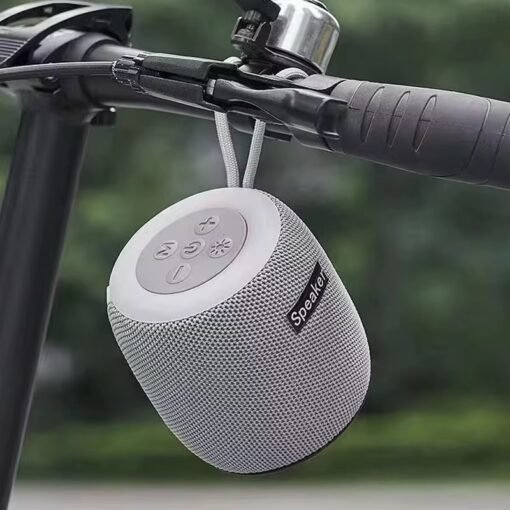 Portable Outdoor Fabric Wireless Bluetooth Speaker Mini Sound Speaker with Mood Night Light RGB Flashing