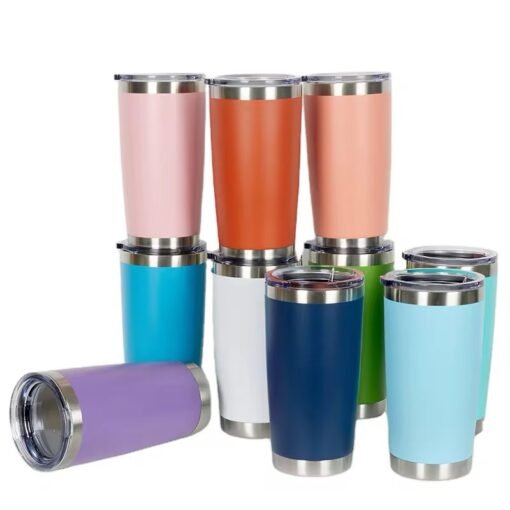 Travel Mug 20oz Double Wall Stainless Steel Vacuum Flask Thermos