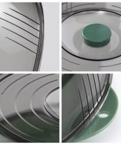 Plastic Microwave Food Plate Container Cover Multi Layer Food Vegetable Cover Heat-insulated vegetable cover