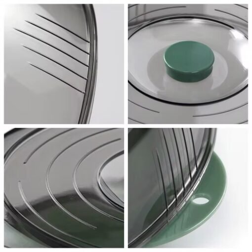 Plastic Microwave Food Plate Container Cover Multi Layer Food Vegetable Cover Heat-insulated vegetable cover