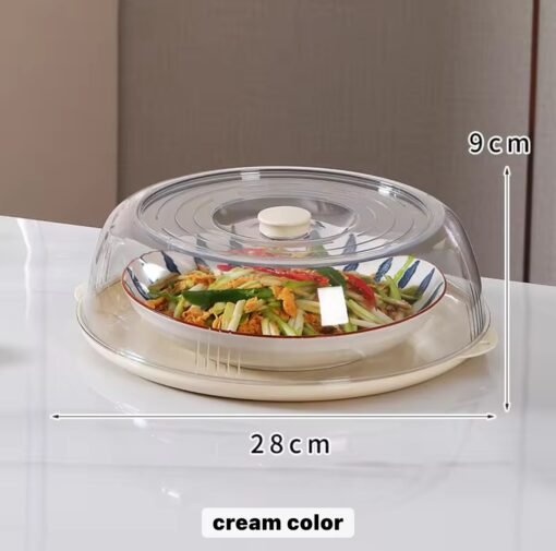 Plastic Microwave Food Plate Container Cover Multi Layer Food Vegetable Cover Heat-insulated vegetable cover