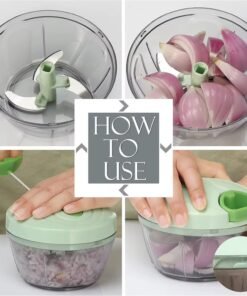 Mini Hand Pull String Food Meat Vegetable Cutter Slicer Manual Food Chopper