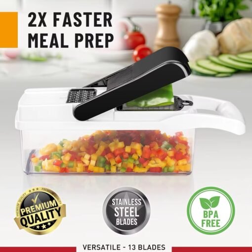 Multifunctional Food Chopper Kitchen Vegetable Slicer Dicer Cutter Veggie Chopper