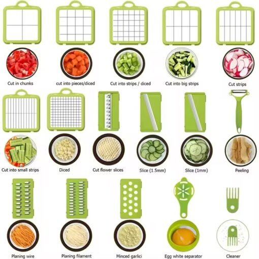 22 in 1 Manual Vegetable Chopper Slicer Fruit Cocina Onion Cutter Vegetable Cutter