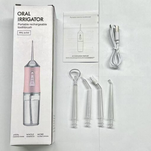 Triangular water flosser pink (4 heads)