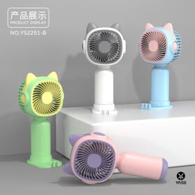 New style cartoon handheld small fan mini cute portable cartoon creative electric fan USB charging