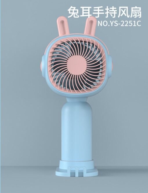 New style cartoon handheld small fan mini cute portable cartoon creative electric fan USB charging