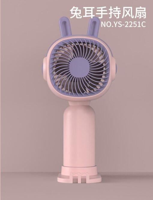 New style cartoon handheld small fan mini cute portable cartoon creative electric fan USB charging