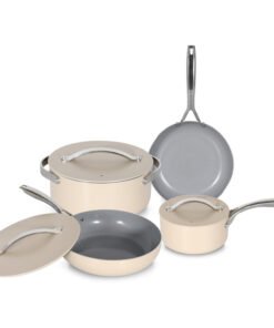 New Aluminum Ceramic Non-stick Pan Frying Pan Milk Pan 4 Set Pot