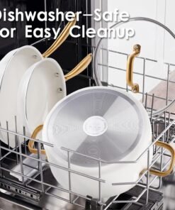 7 Set New Aluminum Ceramic Non-stick Pan Frying Pan Milk Pan Set Pot
