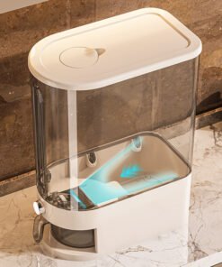 New Household Rice Bucket is designed for optimal food storage with a focus on keeping your rice and other grains fresh.