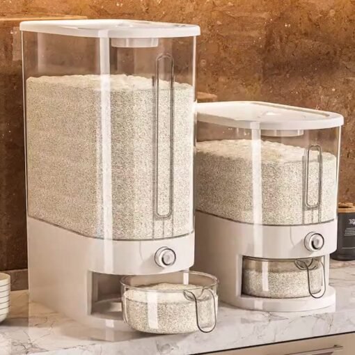 New Household Rice Bucket is designed for optimal food storage with a focus on keeping your rice and other grains fresh.