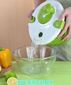 Vegetable dehydrator salad dryer vegetable washing basin water basket drainer manual fruit dehydration artifact