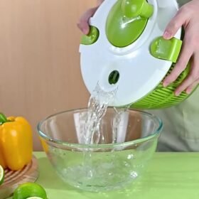 Vegetable dehydrator salad dryer vegetable washing basin water basket drainer manual fruit dehydration artifact