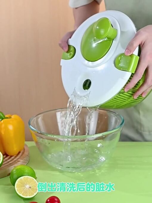 Vegetable dehydrator salad dryer vegetable washing basin water basket drainer manual fruit dehydration artifact