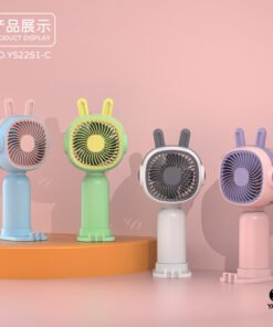 New style cartoon handheld small fan mini cute portable cartoon creative electric fan USB charging