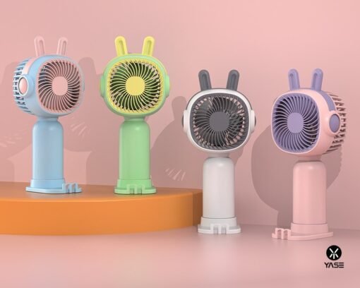 New style cartoon handheld small fan mini cute portable cartoon creative electric fan USB charging
