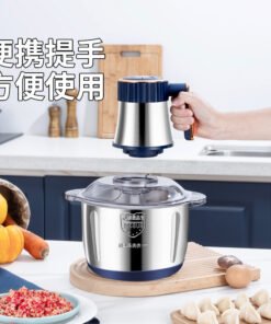 Household stainless steel meat grinder multi-function cooking machine cross-border brake vegetable machine household meat grinder high power