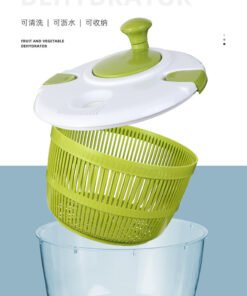 Vegetable dehydrator salad dryer vegetable washing basin water basket drainer manual fruit dehydration artifact