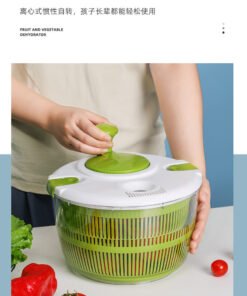 Vegetable dehydrator salad dryer vegetable washing basin water basket drainer manual fruit dehydration artifact